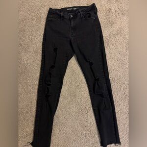 Old Navy Black Rockstar Skinny Jeans